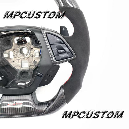 Mpcustom for Chevrolet Camaro 2016-2021 carbon fiber steering wheel gloss