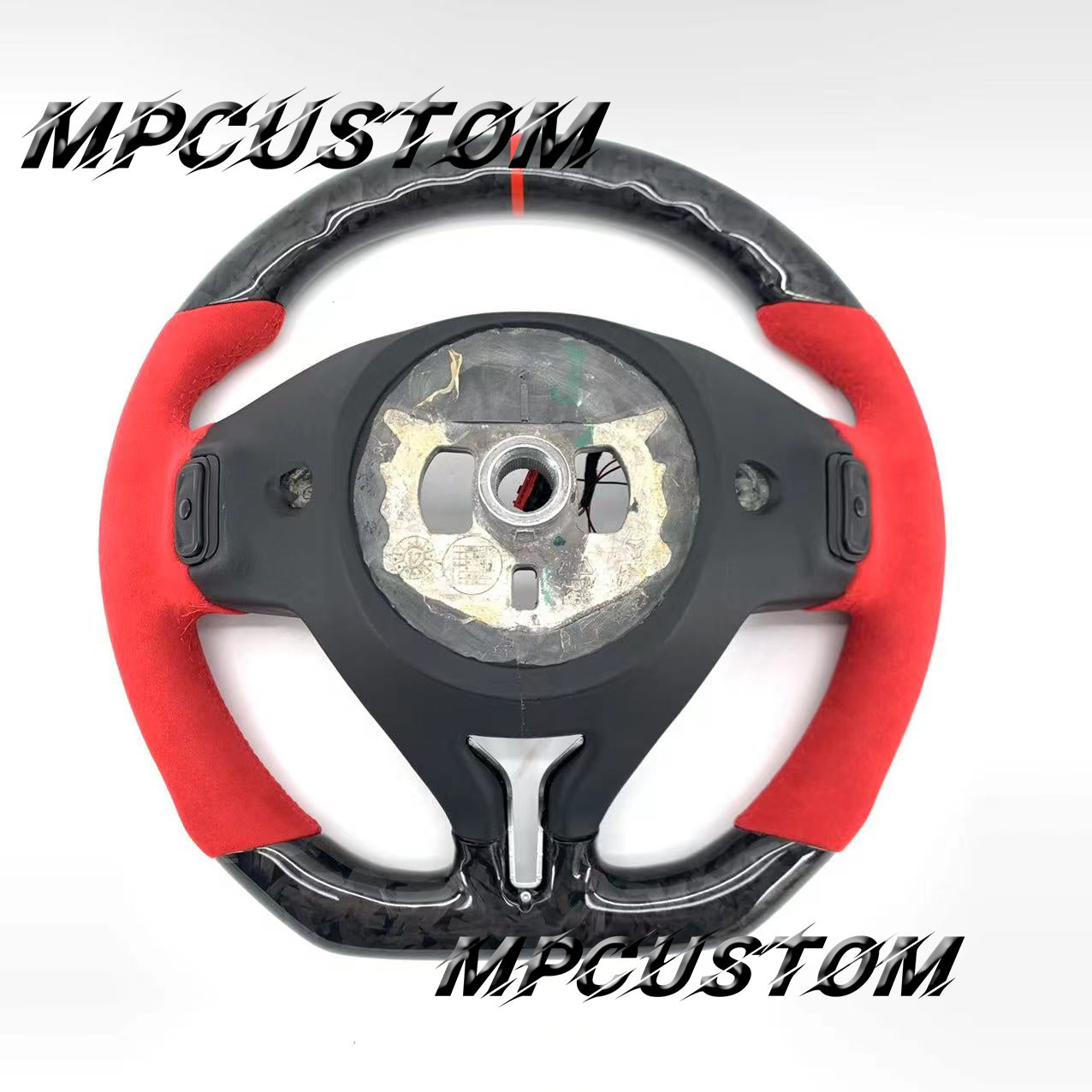 Mpcustom for Maserati Ghibli 2014-2019 carbon fiber steering wheel gloss and led
