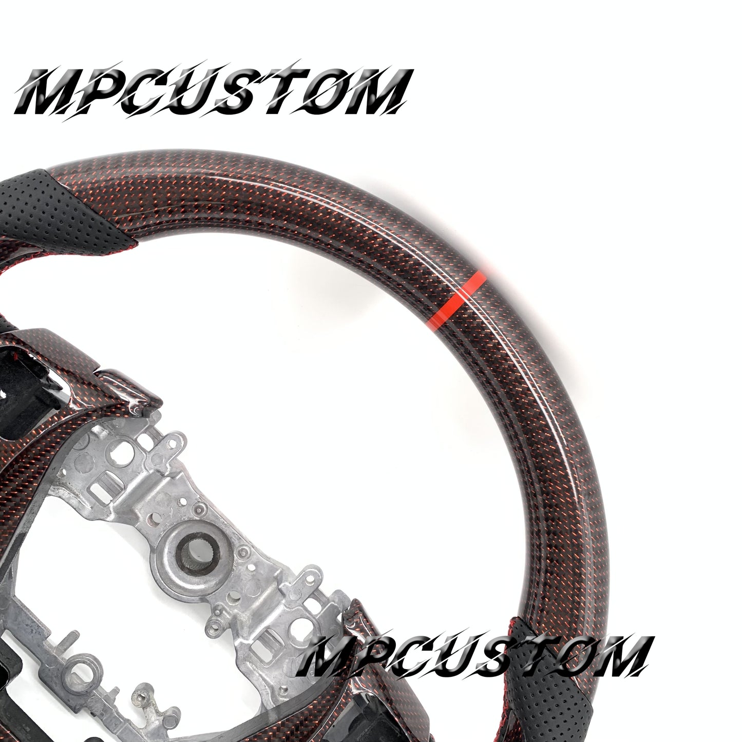 Mpcustom for Lexus IS RCF 2014+ carbon fiber steering wheel gloss and flat bottom