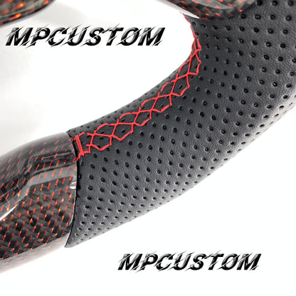 Mpcustom for Lexus IS RCF 2014+ carbon fiber steering wheel gloss and flat bottom