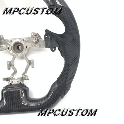 Mpcustom for Infiniti G37 2007-2015 carbon fiber steering wheel gloss and black stitching