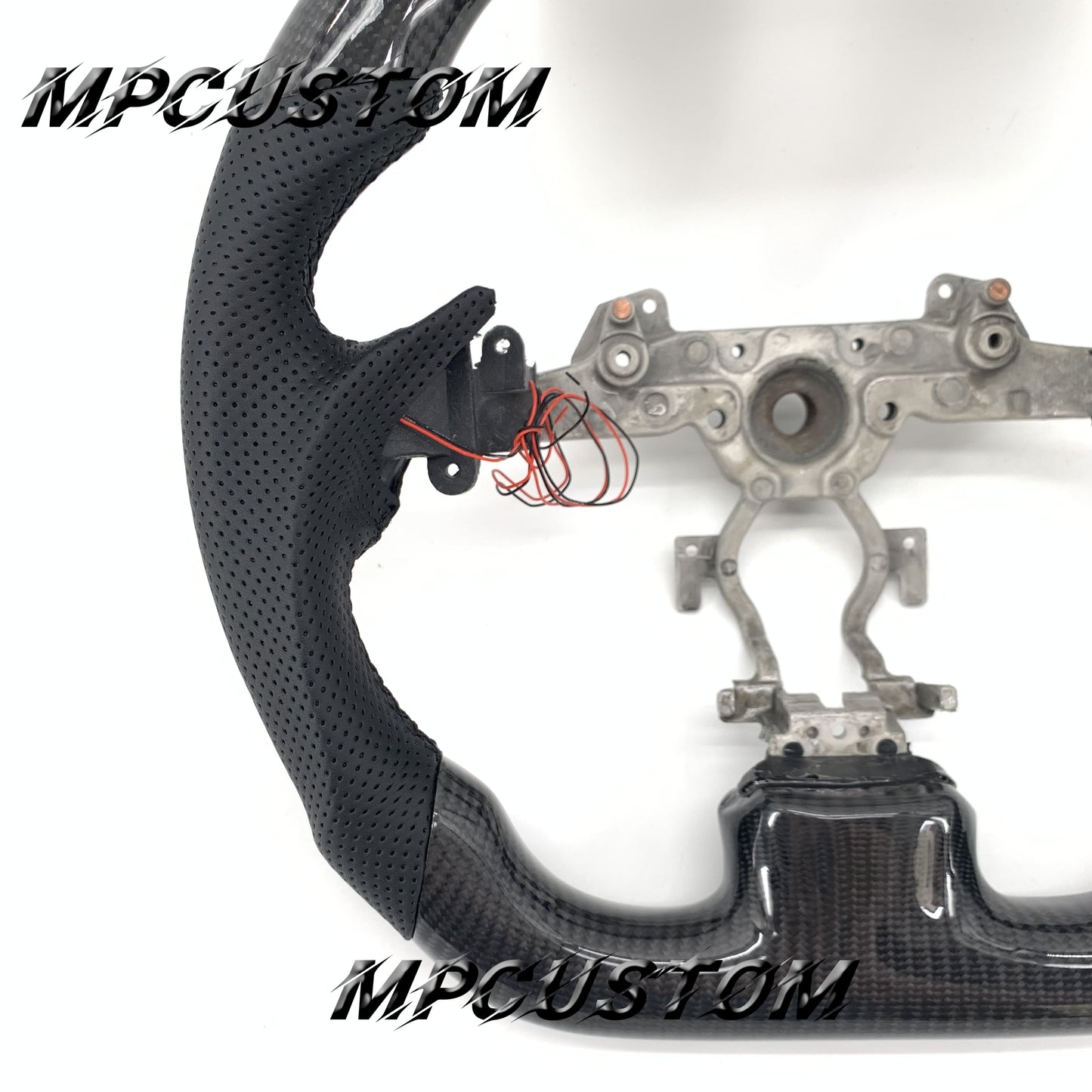 Mpcustom for Infiniti G37 2007-2015 carbon fiber steering wheel gloss and led