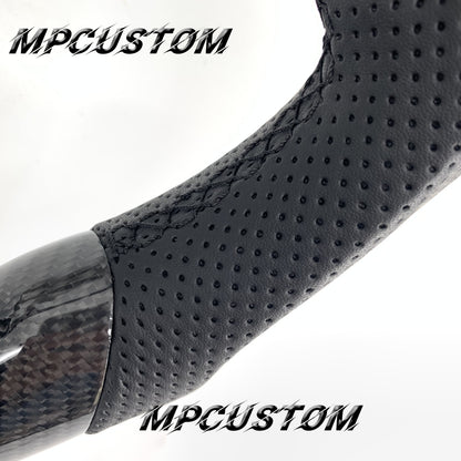 Mpcustom for Infiniti G37 2007-2015 carbon fiber steering wheel gloss and black stitching