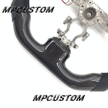 Mpcustom for Infiniti G37 2007-2015 carbon fiber steering wheel gloss and black stitching