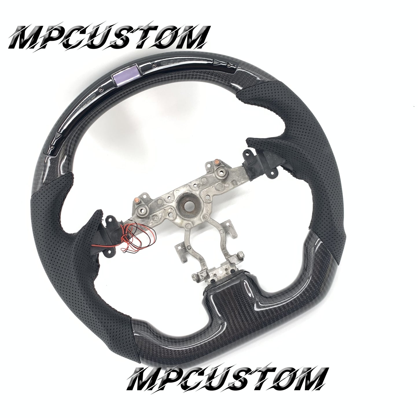 Mpcustom for Infiniti G37 2007-2015 carbon fiber steering wheel gloss and led