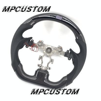 Mpcustom for Infiniti G37 2007-2015 carbon fiber steering wheel gloss and black stitching