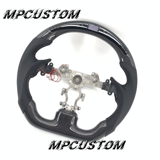 Mpcustom for Infiniti G37 2007-2015 carbon fiber steering wheel gloss and black stitching
