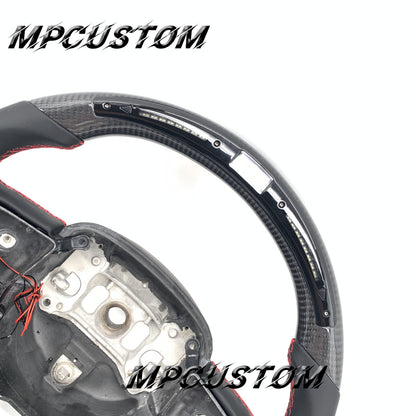 Mpcustom for Infiniti G37 2007-2015 carbon fiber steering wheel gloss and black stitching