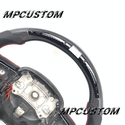 Mpcustom for Dodge SRT Challenger 2015-2021  carbon fiber steering wheel round top and smooth