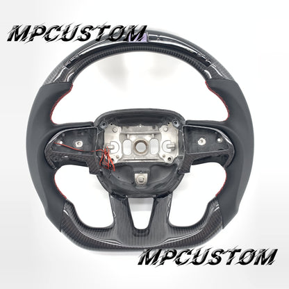 Mpcustom for Dodge SRT Challenger 2015-2021  carbon fiber steering wheel smooth