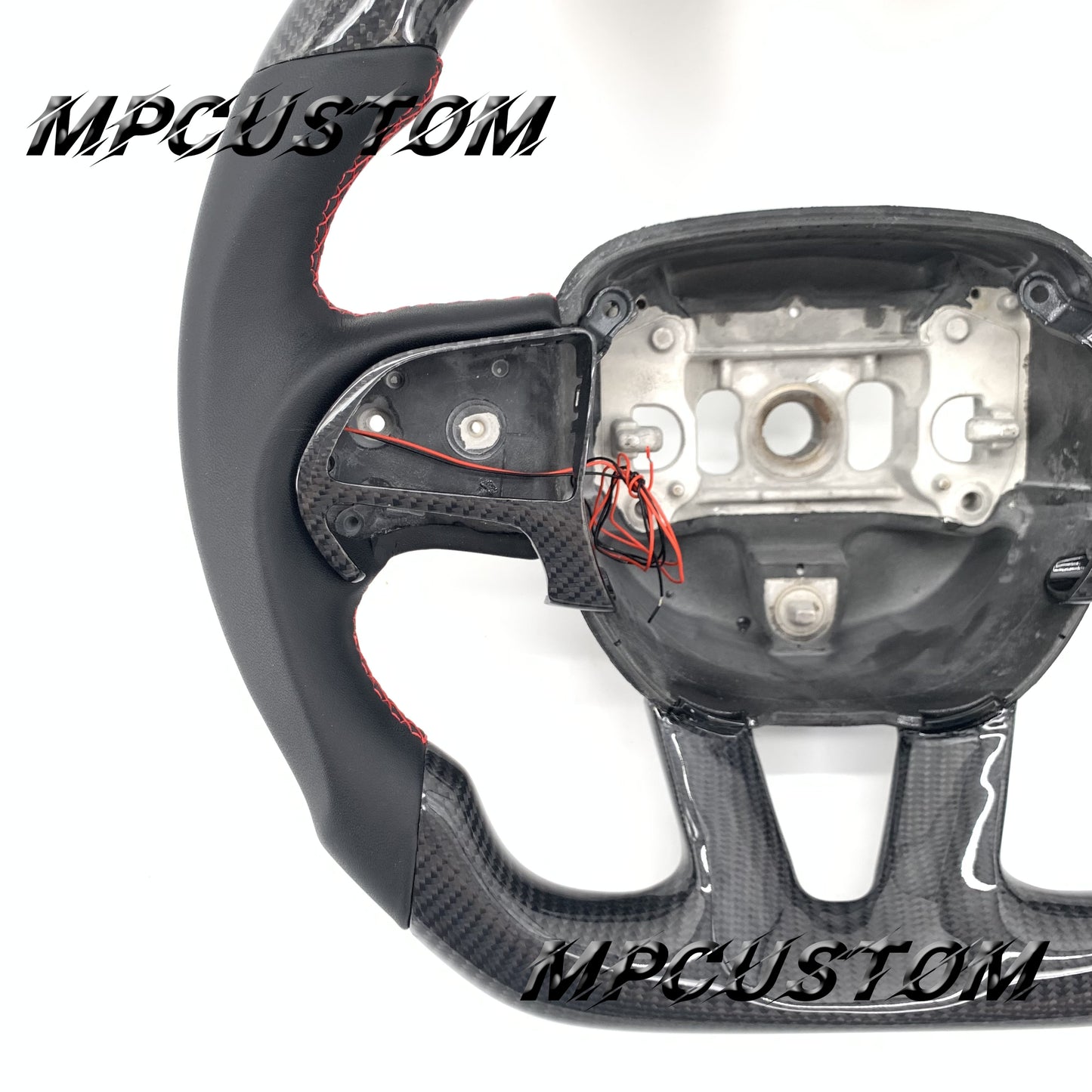 Mpcustom for Dodge SRT Challenger 2015-2021  carbon fiber steering wheel smooth