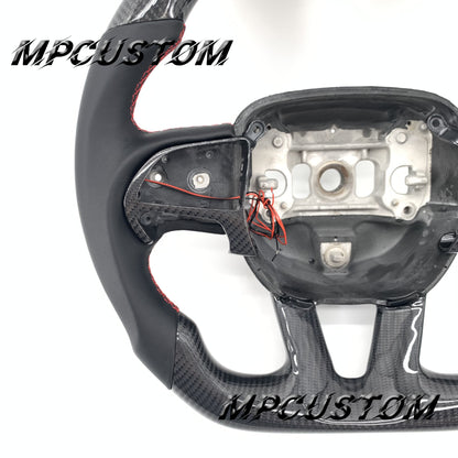 Mpcustom for Dodge SRT Challenger 2015-2021  carbon fiber steering wheel smooth