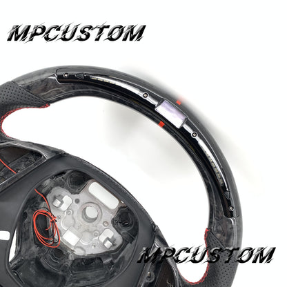 Mpcustom for Dodge SRT Challenger 2015-2021  carbon fiber steering wheel round top and smooth