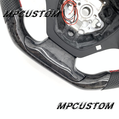 Mpcustom for Chevrolet Camaro 2016-2021 carbon fiber steering wheel perforated leather