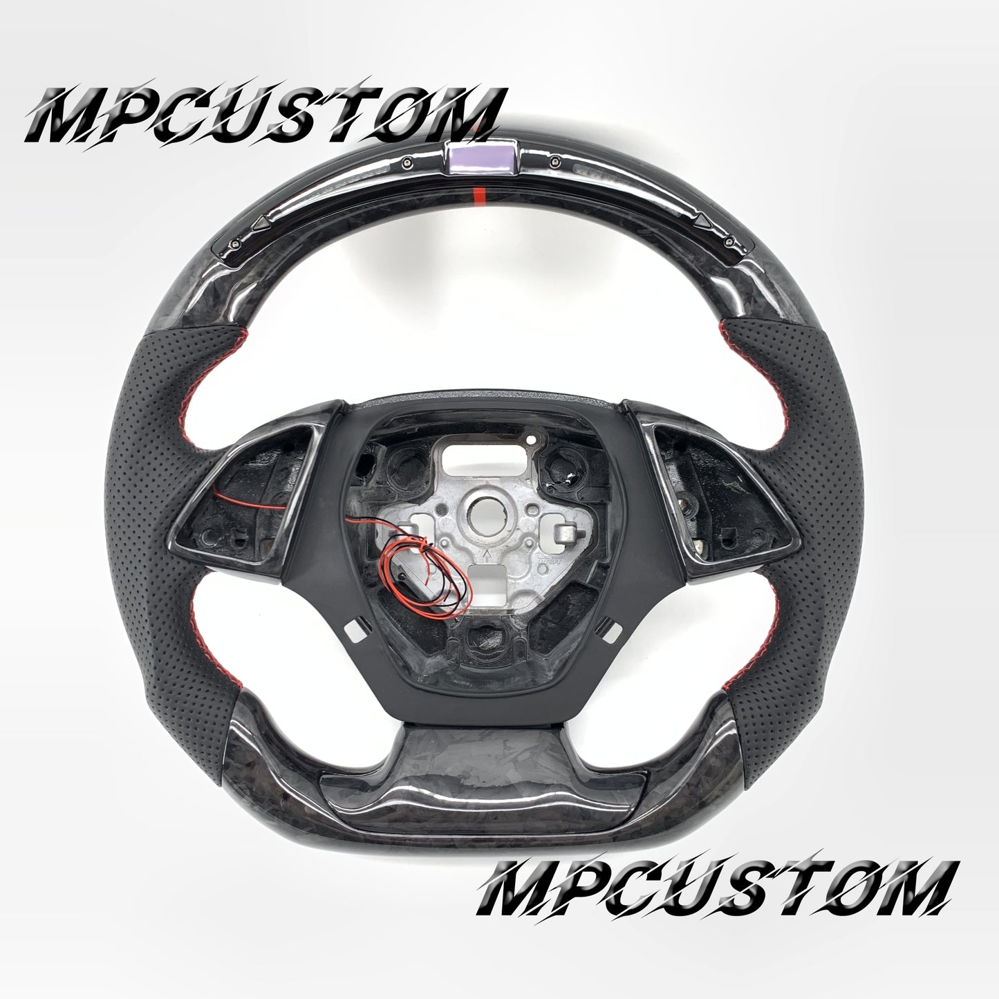 Mpcustom for Chevrolet Camaro 2016-2021 carbon fiber steering wheel led