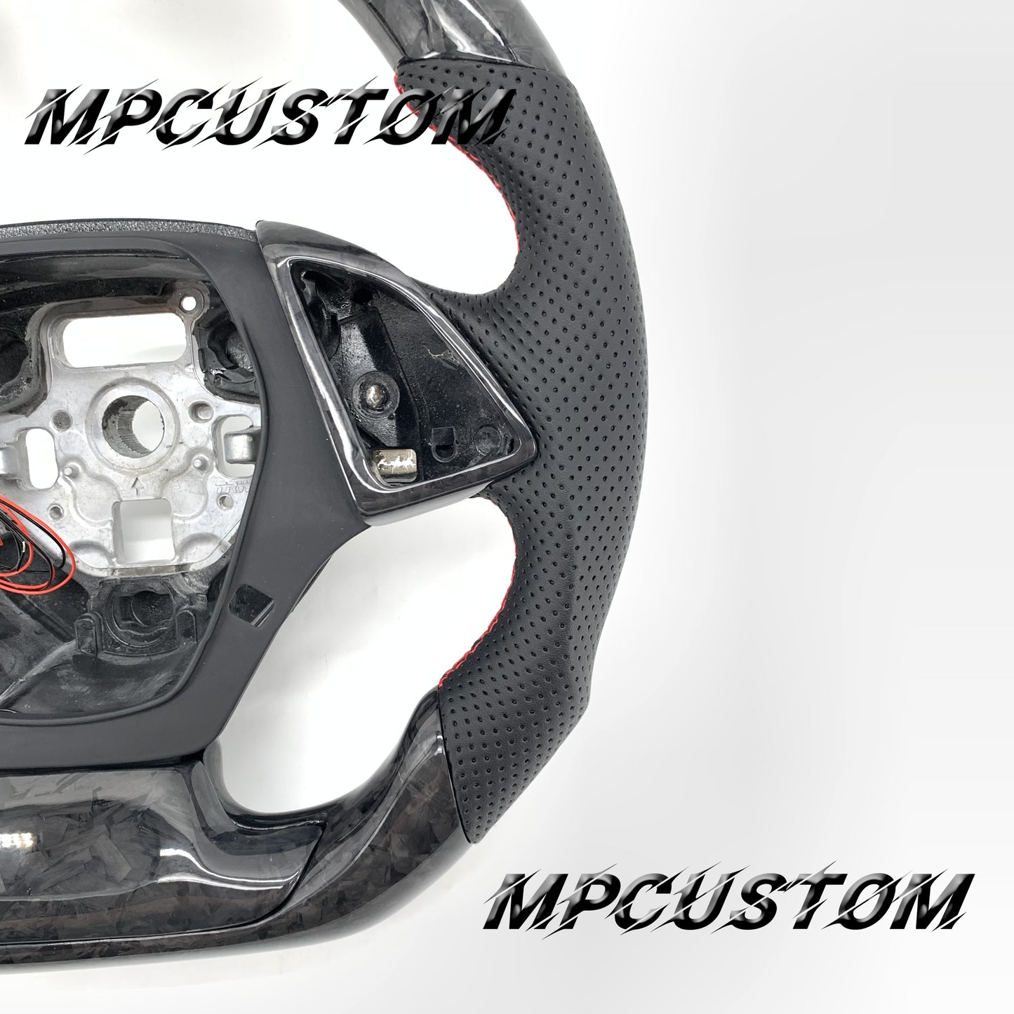 Mpcustom for Chevrolet Camaro 2016-2021 carbon fiber steering wheel round top