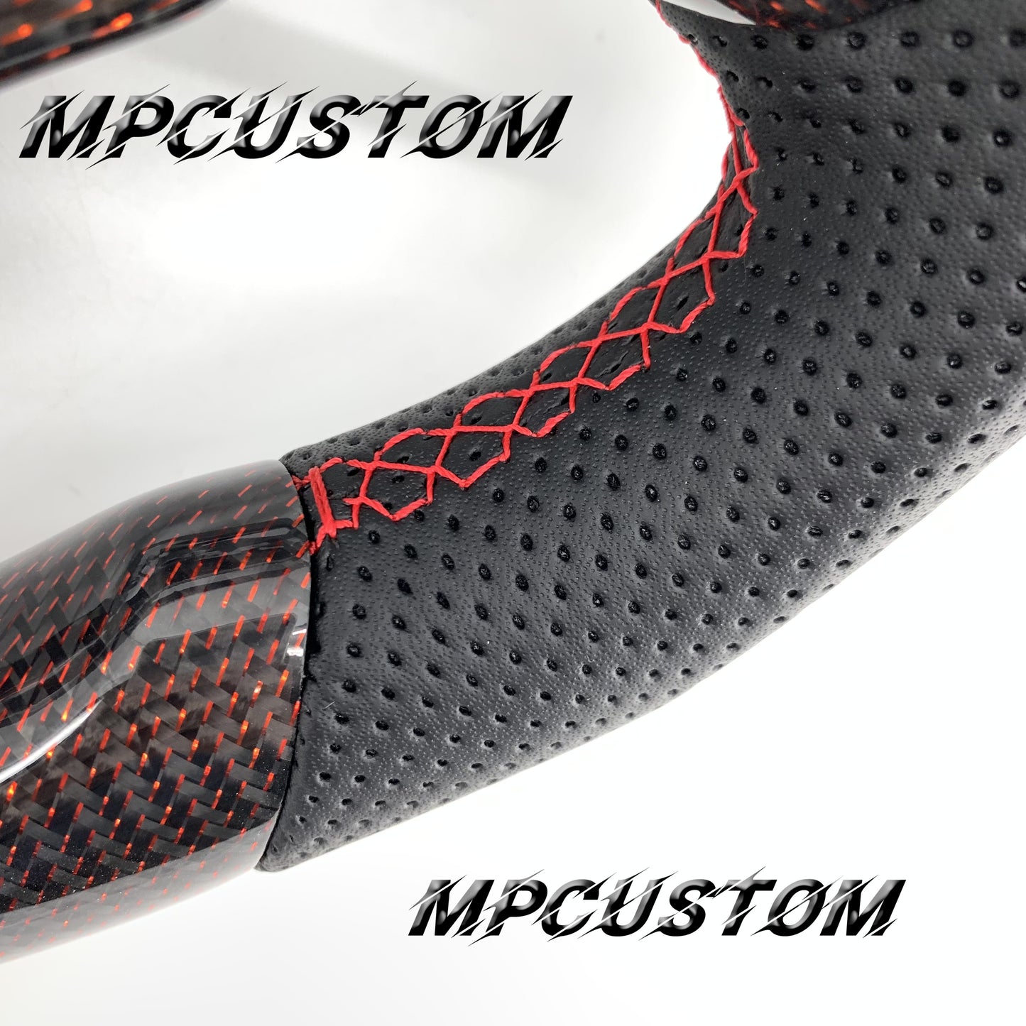 Mpcustom for Lexus IS RCF 2014+ carbon fiber steering wheel gloss and round top