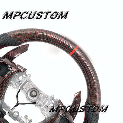 Mpcustom for Lexus IS RCF 2014+ carbon fiber steering wheel round top