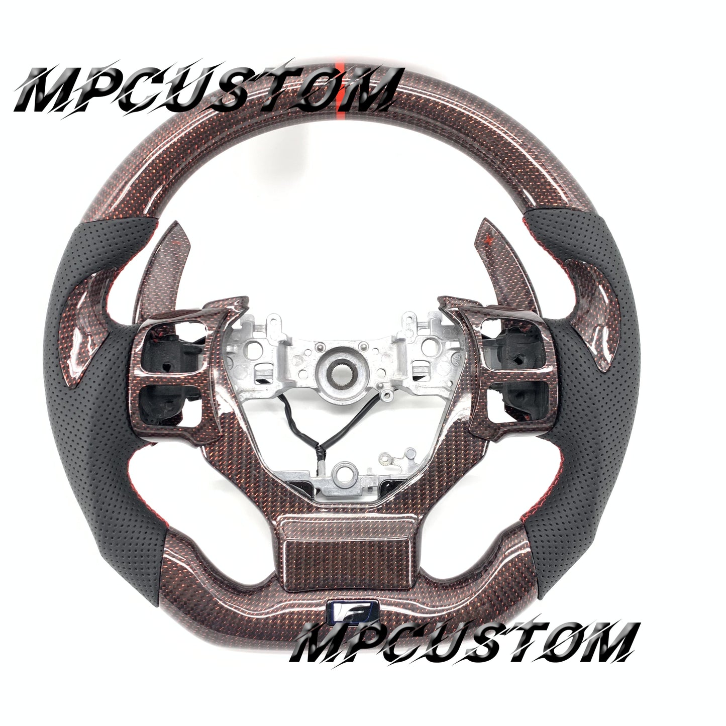 Mpcustom for Lexus IS RCF 2014+ carbon fiber steering wheel round top