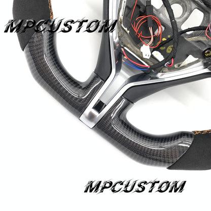 Mpcustom for Maserati Ghibli 2014-2019 carbon fiber steering wheel flat bottom