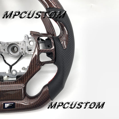 Mpcustom for Lexus IS RCF 2014+ carbon fiber steering wheel round top