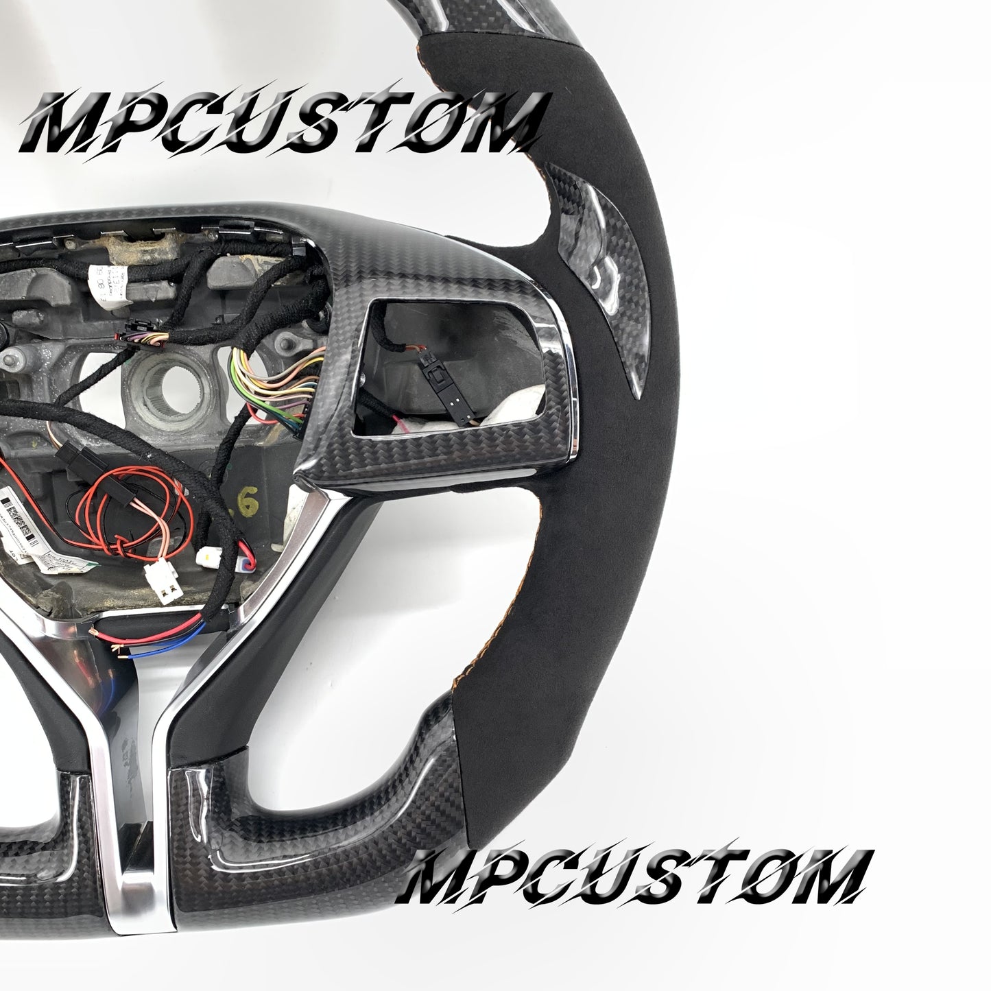 Mpcustom for Maserati Ghibli 2014-2019 carbon fiber steering wheel flat bottom