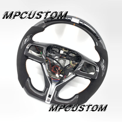 Mpcustom for Maserati Ghibli 2014-2019 carbon fiber steering wheel flat bottom