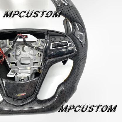 Mpcustom for Cadillac 2015-2019 ATSV carbon fiber steering wheel led