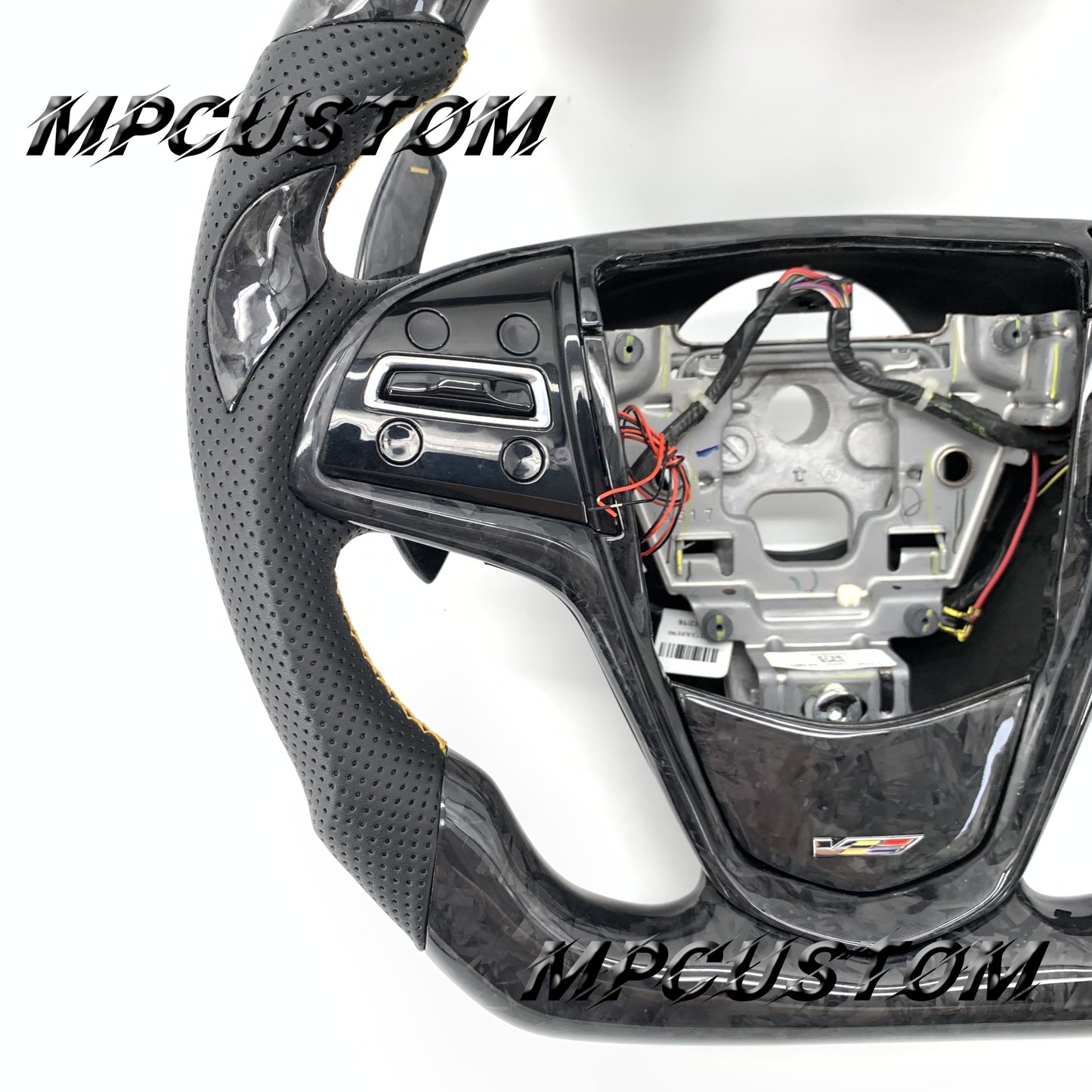 Mpcustom for Cadillac 2015-2019 ATSV carbon fiber steering wheel led
