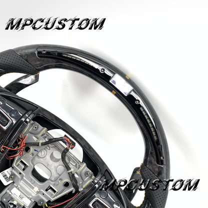 Mpcustom for Cadillac 2015-2019 ATSV carbon fiber steering wheel led