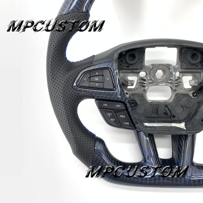 Mpcustom for Ford Focus MK3 ST RS carbon fiber steering wheel flat bottom