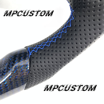 Mpcustom for Ford Focus MK3 ST RS carbon fiber steering wheel black stripe line