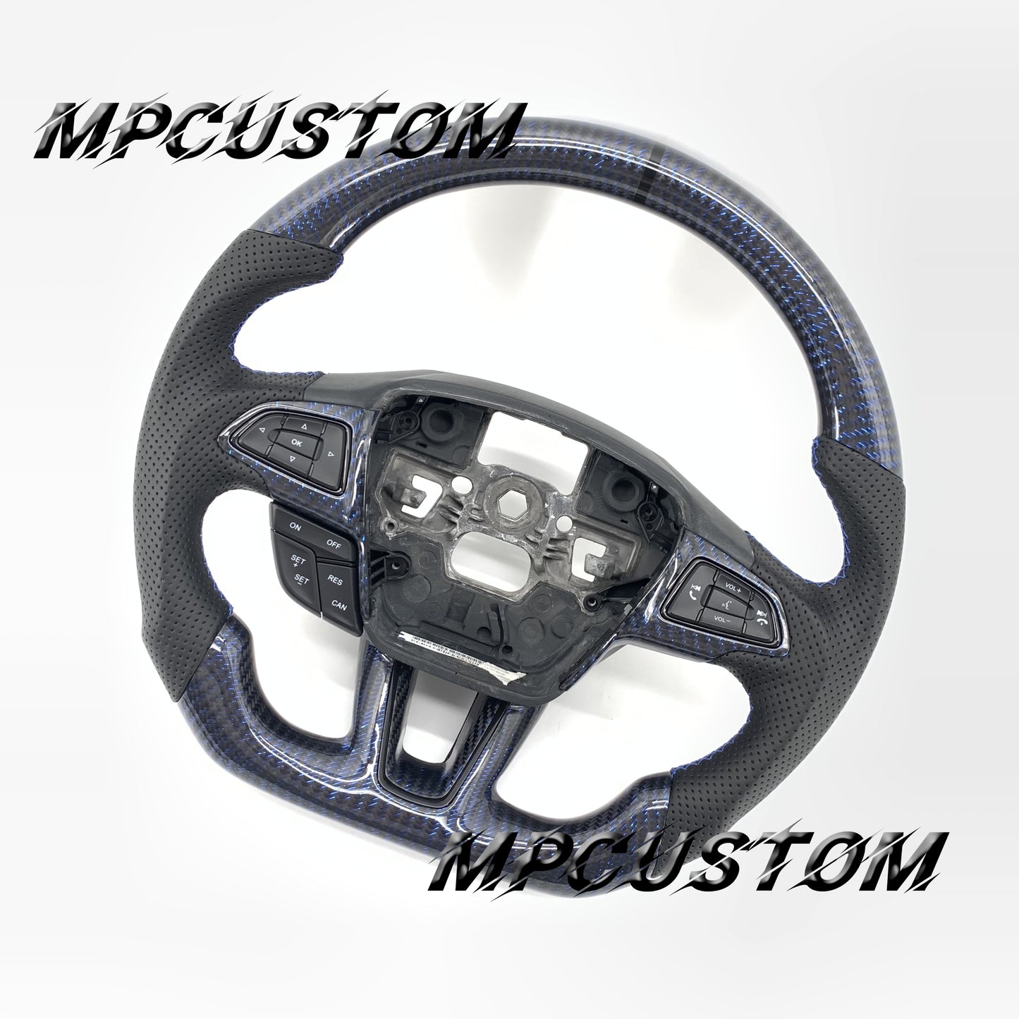 Mpcustom for Ford Focus MK3 ST RS carbon fiber steering wheel flat bottom