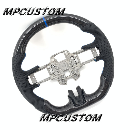 Mpcustom for Ford Mustang 2018-2022 carbon fiber steering wheel blue stitching