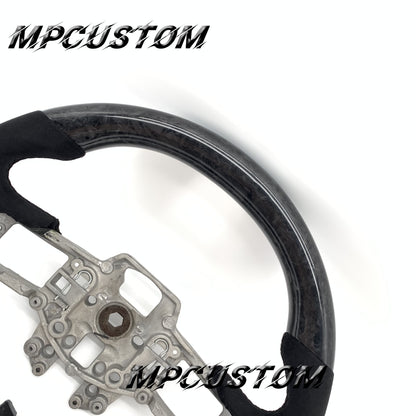 Mpcustom for Ford Mustang 2015-2017 carbon fiber steering wheel gloss and Alcantara