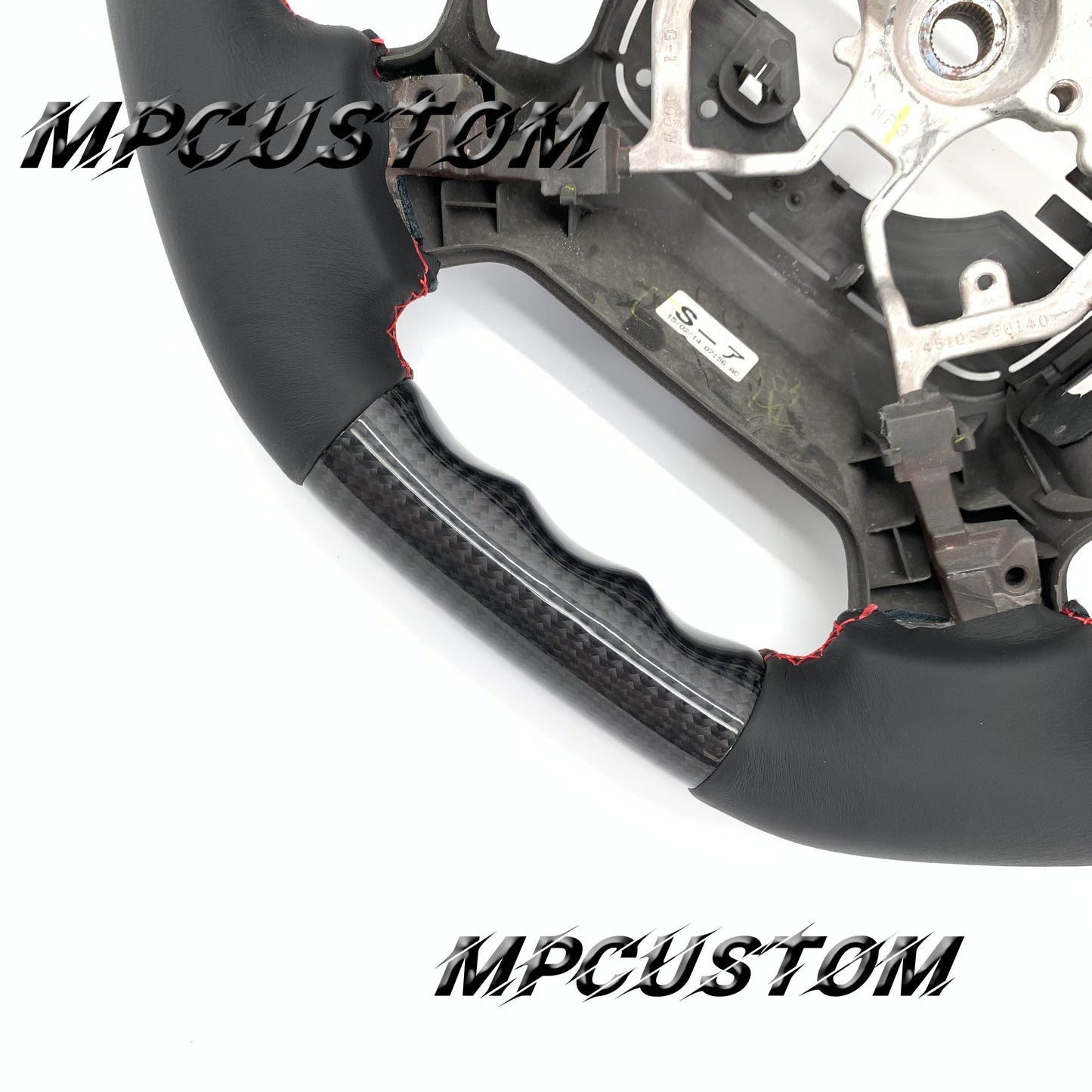 Mpcustom for Toyota Tundra 2007-2013 carbon fiber steering wheel red stitching