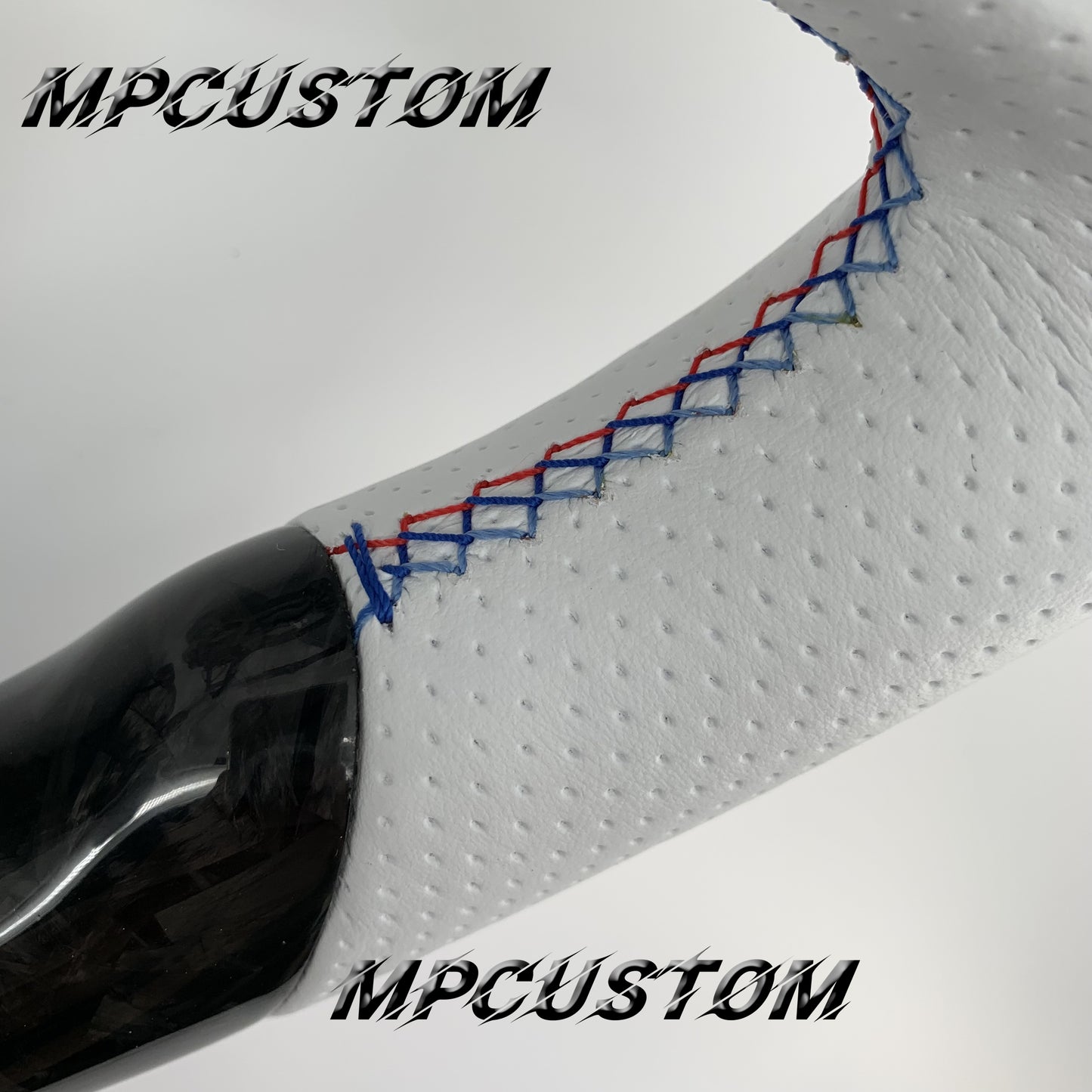 Mpcustom for Ford Mustang 2018-2022 carbon fiber steering wheel led and gloss