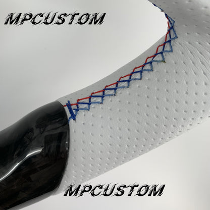 Mpcustom for Ford Mustang 2018-2022 carbon fiber steering wheel led and gloss