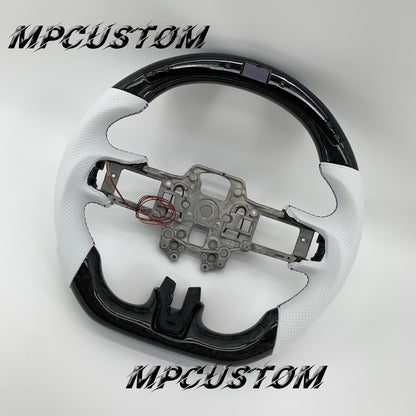 Mpcustom for Ford Mustang 2018-2022 carbon fiber steering wheel led and gloss