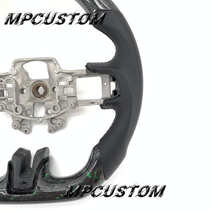 Mpcustom for Ford Mustang 2015-2017 carbon fiber steering wheel black stitching