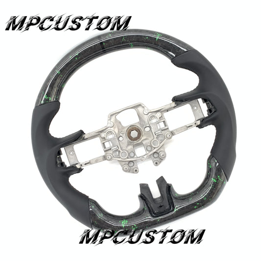 Mpcustom for Ford Mustang 2015-2017 carbon fiber steering wheel black stitching