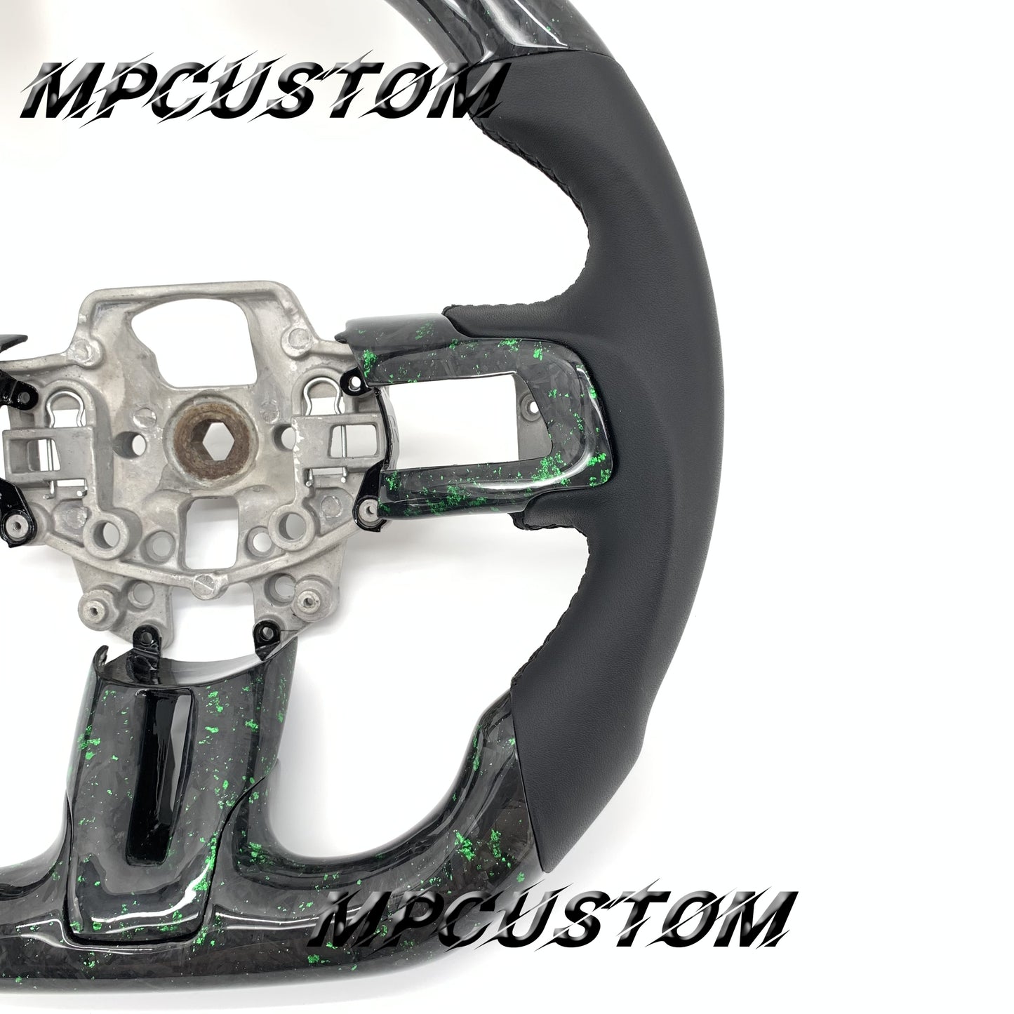 Mpcustom for Ford Mustang 2015-2017 carbon fiber steering wheel black stripe line