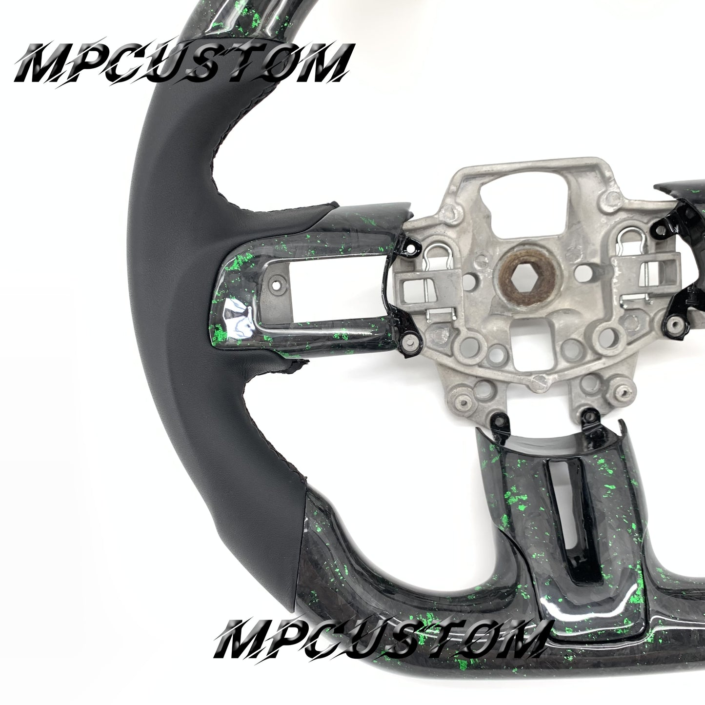 Mpcustom for Ford Mustang 2015-2017 carbon fiber steering wheel black stripe line