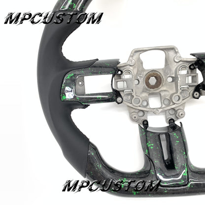 Mpcustom for Ford Mustang 2015-2017 carbon fiber steering wheel gloss and smooth