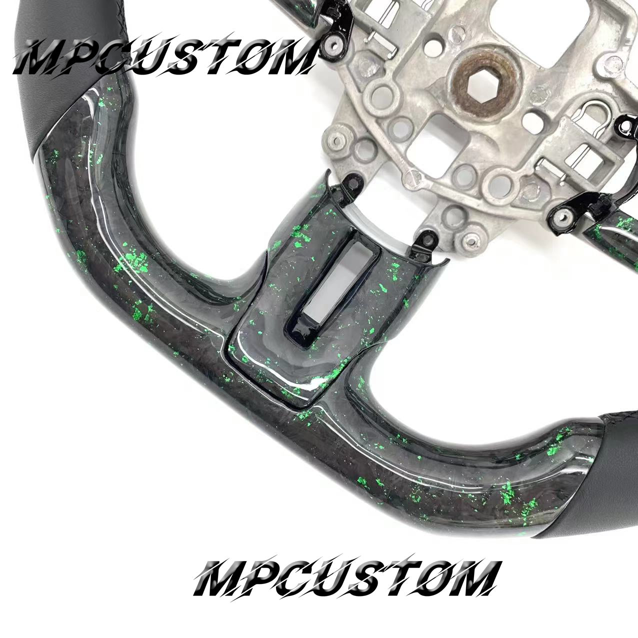 Mpcustom for Ford Mustang 2015-2017 carbon fiber steering wheel black stripe line