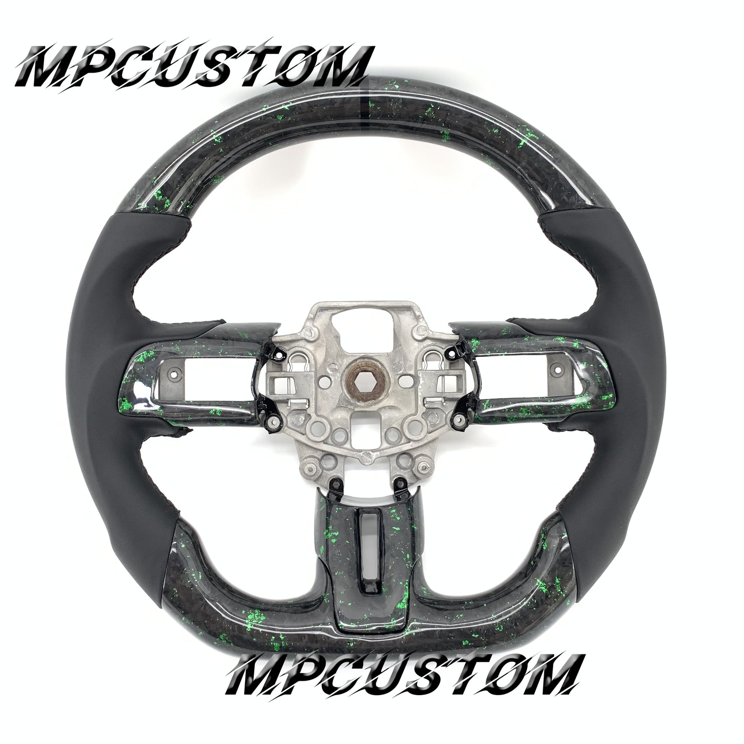 Mpcustom for Ford Mustang 2015-2017 carbon fiber steering wheel gloss and smooth
