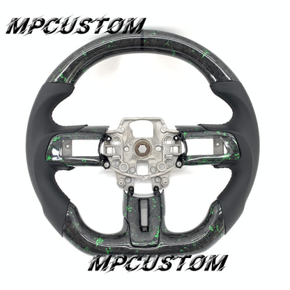 Mpcustom for Ford Mustang 2015-2017 carbon fiber steering wheel gloss and smooth