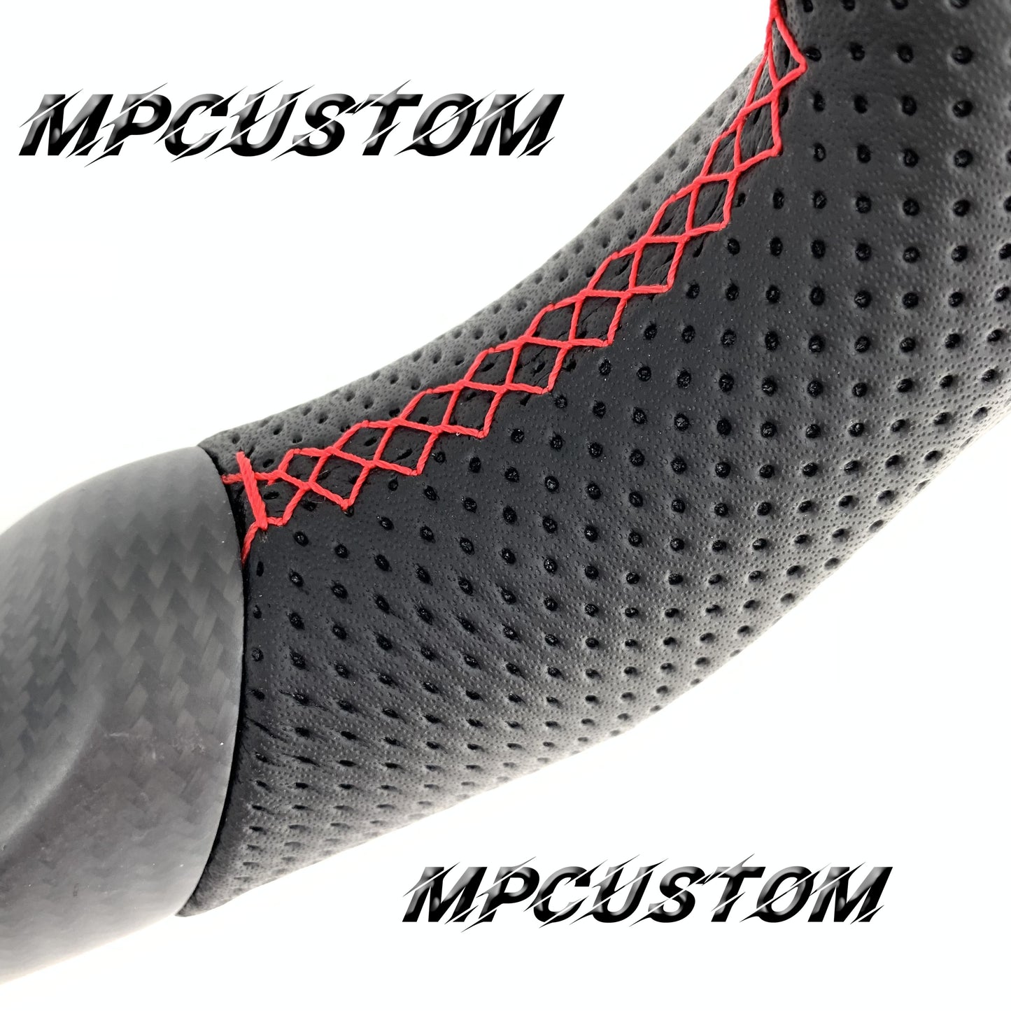 Mpcustom for Toyota 86 BRZ FRS 2017-2019 carbon fiber steering wheel red stitching