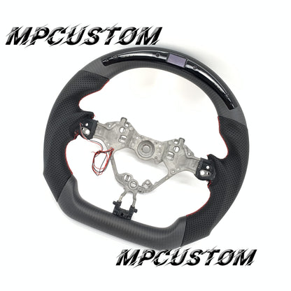 Mpcustom for Toyota 86 BRZ FRS 2017-2019 carbon fiber steering wheel red stitching