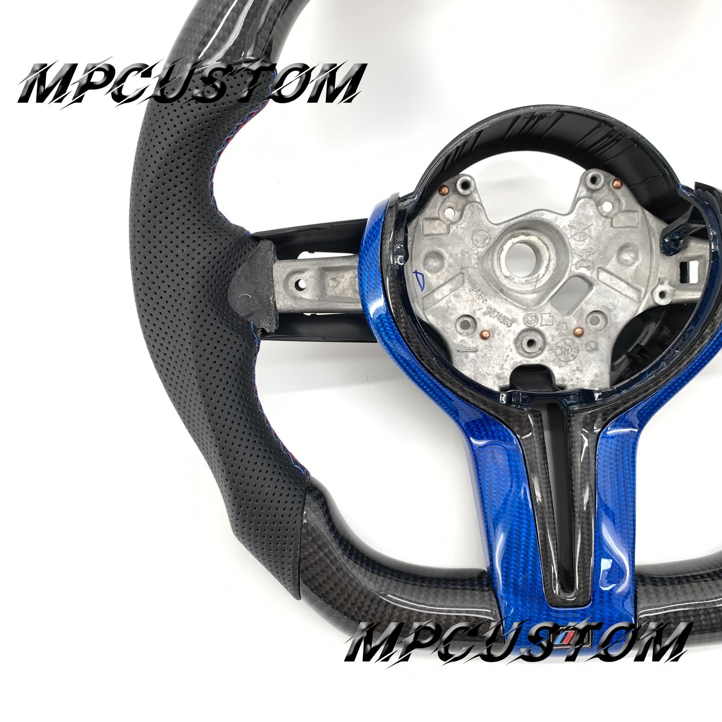Mpcustom for BMW 7 series F01/F02/F03 carbon fiber steering wheel perforated leather